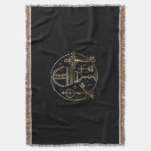 Heraldisches Symbol Papst Decke (Vorderseite Vertikal)