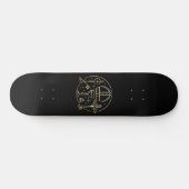 Heraldisches Symbol Papst Skateboard (Horizontal)