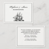 Heraldisches Vintages Nautical Clipper Ship Wappen Visitenkarte (Vorne/Hinten)