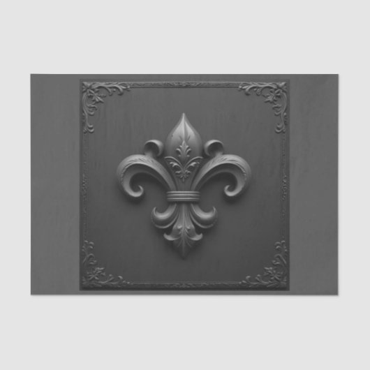 Heraldry: Fleur-de-lis. Lily Blume. Seidenpapier (Vorderseite)
