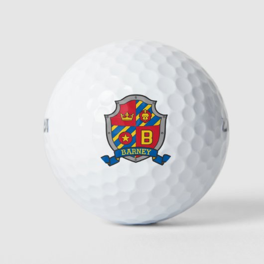 Heraldry Grafik B Monogramm Barney-Golfbälle Golfball (Vorderseite)