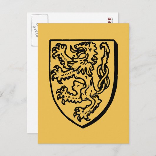 Heraldry: Löwe Postkarte (Vorne/Hinten)