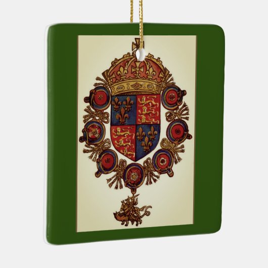 Heraldry mit Krone Keramikornament (Rechts)