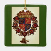 Heraldry mit Krone Keramikornament (Rückseite)