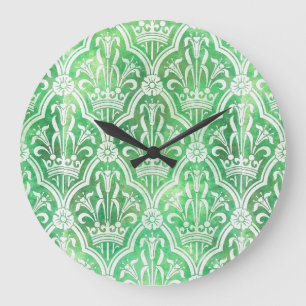 Heraldry mit Kronen und Blume Große Wanduhr