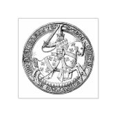 Heraldry-Siegel des mittelalterlichen Thomas de Be Gummistempel (Prägung)