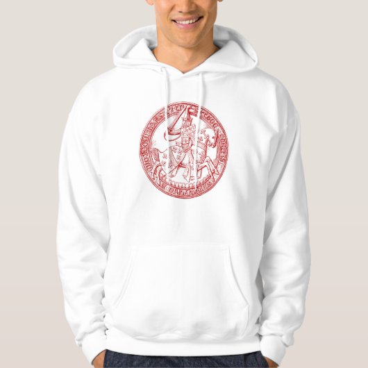 Heraldry-Siegel des mittelalterlichen Thomas de Be Hoodie (Vorderseite)