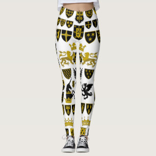 Heraldry Wappen, symbolische Designs. Leggings