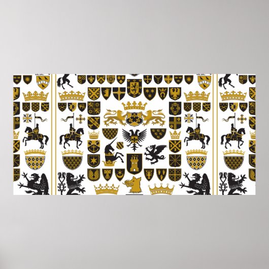 HERALDRY Wappen und Symbole Poster (Vorne)