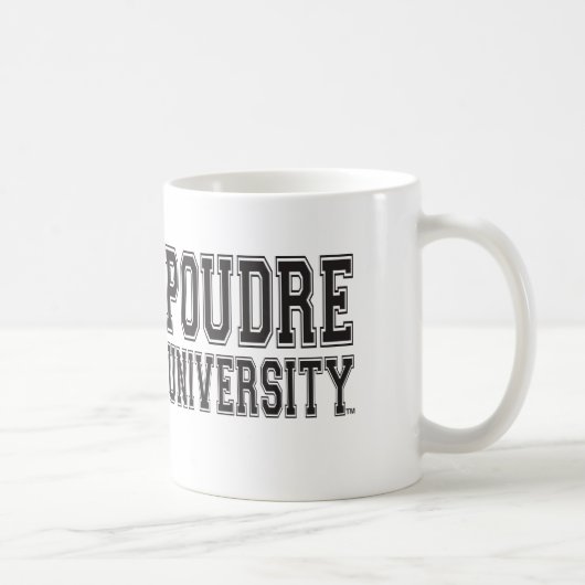 Herauf die Poudre - Poudre HochschulTassen Kaffeetasse (Rechts)