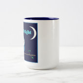 Herauf Eulen-Nacht Zweifarbige Tasse (Mittel)