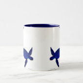 HERAUF, HERAUF U. WEG!! ZWEIFARBIGE TASSE (Mittel)