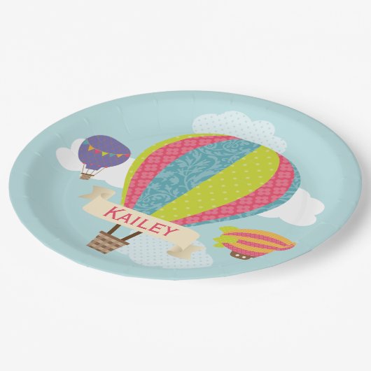 Herauf, herauf und weg pappteller (Schrägansicht)