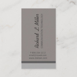 Herauf HOHE Art Minimalistischer neutraler Visitenkarte