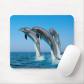 Herauf hohe hohe Delphine Mousepad (Mit Mouse)