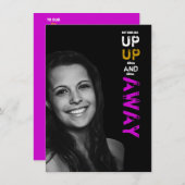 Herauf hohe u. wegAbschluss-Einladung Einladung (Vorne/Hinten)