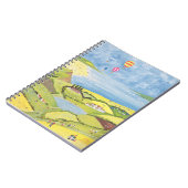 Herauf hohes und weg notizblock (Linke Seite)