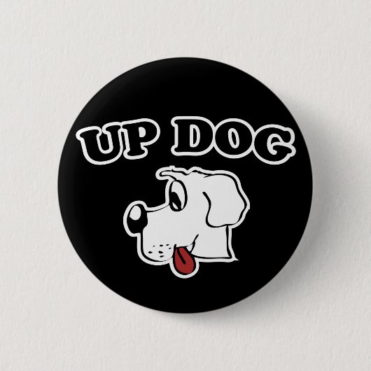 Herauf Hund Button (Vorderseite)