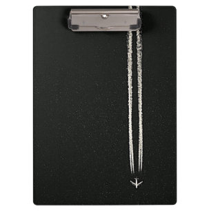 Herauf in den Himmel/das große Höhe-Flugzeug Klemmbrett