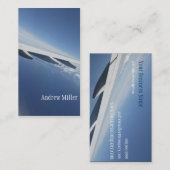 Herauf in den Himmel-/Fenster-Seat-Flugzeug-Flügel Visitenkarte (Vorne/Hinten)