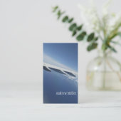 Herauf in den Himmel-/Fenster-Seat-Flugzeug-Flügel Visitenkarte (Stehend Vorderseite)