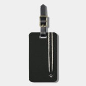 Herauf in den Himmel/große Höhe-FlugzeugContrail Gepäckanhänger (Vorderseite vertikal)