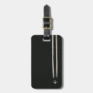 Herauf in den Himmel/große Höhe-FlugzeugContrail Gepäckanhänger