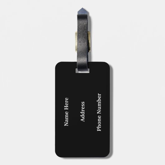 Herauf in den Himmel/große Höhe-FlugzeugContrail Gepäckanhänger (Rückseite vertikal)