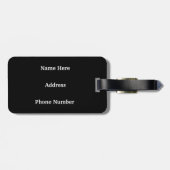 Herauf in den Himmel/große Höhe-FlugzeugContrail Gepäckanhänger (Rückseite horizontal)