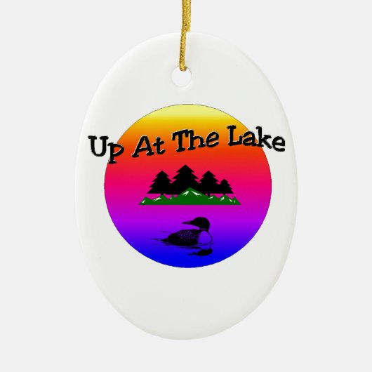 Herauf in den See Keramikornament (Vorne)