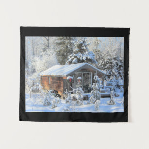Herauf Nordwinter-Hütte Wandteppich