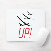 HERAUF! Segelflugzeug Sailplane Mousepad (Mit Mouse)