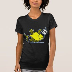 Herauf Seite fischen Sie unten! T-Shirt