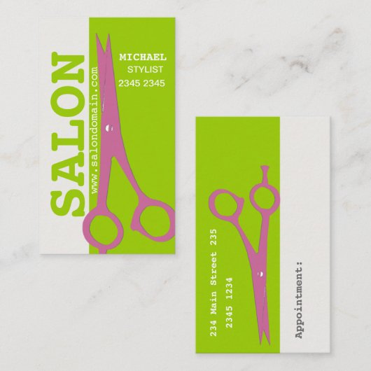 Herauf Text-das vertikale Terminkarte (Vorne/Hinten)