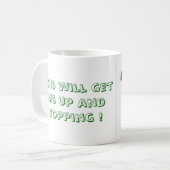 Herauf und Hopfen Kaffeetasse (Vorderseite Links)