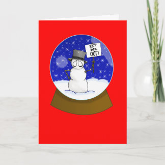 Heraus gelassen mir feiertagskarte