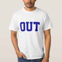 "Heraus" lustiger Tennis-T - Shirt