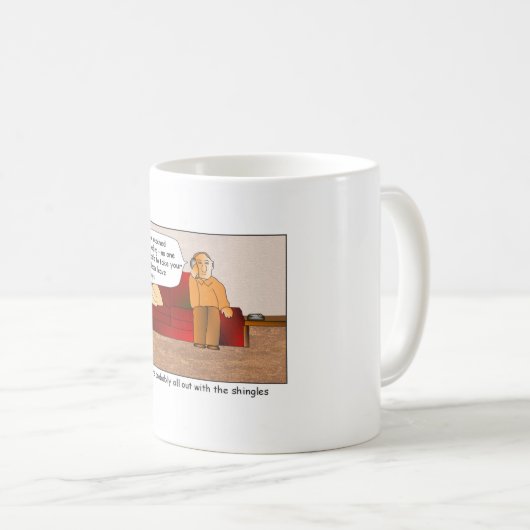 Heraus mit der Schindel-Cartoon-Tasse Kaffeetasse (VorderseiteRechts)