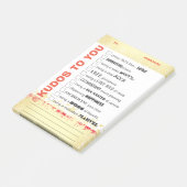 Heraus schreien post-it klebezettel (angewinkelt)