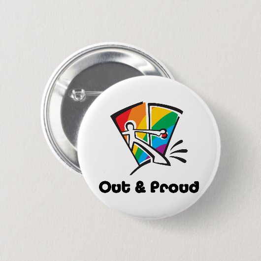 Heraus u. stolz button (Vorne & Hinten)