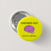 "Heraus überprüft" knöpfen Sie Button (Vorne & Hinten)