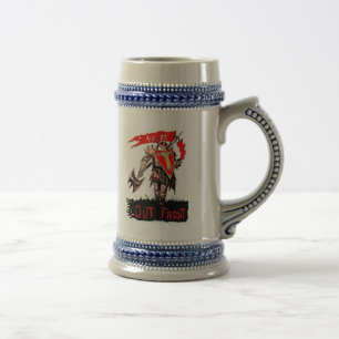 Heraus vordere grundlegende Logo-Tassen Bierglas
