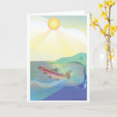 Heraus zum Meer die Welt Karte (Gelbe Blume)