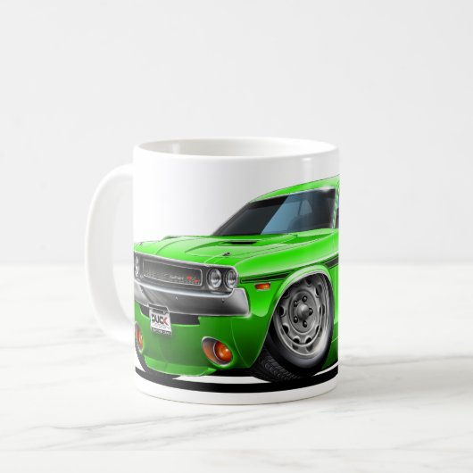 Herausforderer-grünes Auto 1970-72 Kaffeetasse (Vorderseite Links)