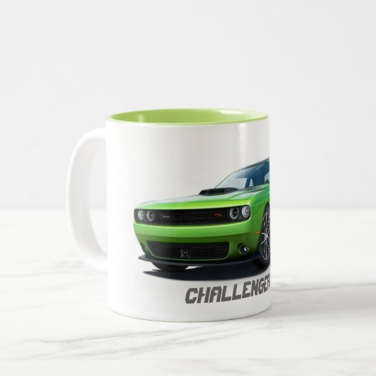 Herausforderer-Kaffee-Tasse #1 Zweifarbige Tasse (Vorderseite Links)