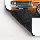 Herausforderer-Orangen-Auto 1970-72 Mousepad (Ecke)