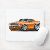 Herausforderer-Orangen-Auto 1970-72 Mousepad (Mit Mouse)