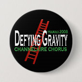 Herausfordernde Schwerkraft 3" KNOPF Button (Vorderseite)