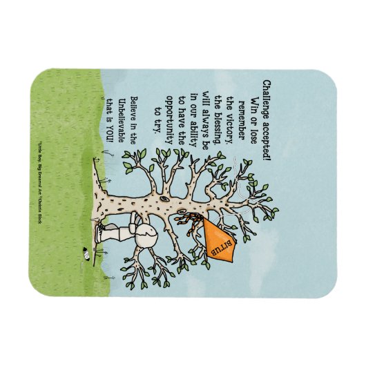 Herausforderung Akzeptiert! Magnet (Horizontal)