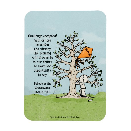 Herausforderung Akzeptiert! Magnet (Vertikal)